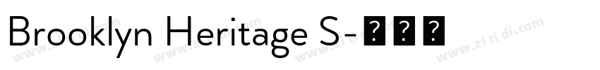 Brooklyn Heritage S字体转换